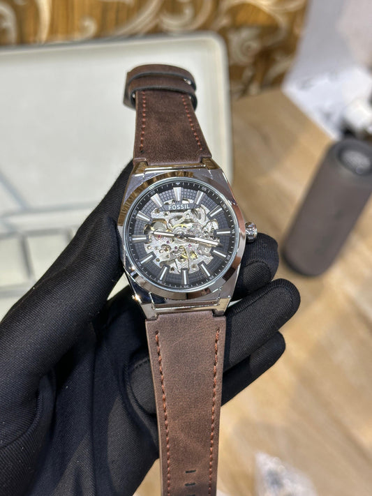 Everett Automatic Brown Silver