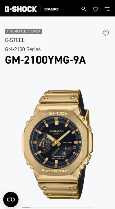 Casio g shock gm2100 Gold Edition