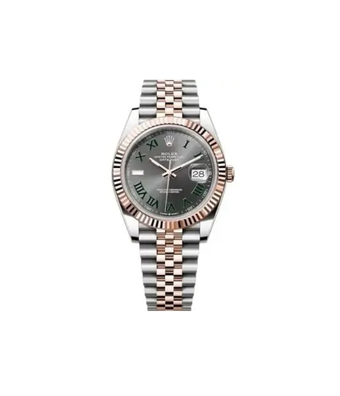 ROLEX OYSTER PERPETUAL DAY DATE 41 ROMEN DIAL WRIST WATCH