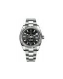 ROLEX SKY-DWELLER 42MM OYSTERSTEEL (BLACK/INDEX) WRIST WATCH