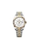 ROLEX SKY-DWELLER 42MM OYSTERSTEEL (SILVER/GOLD/WHITE) WATCH