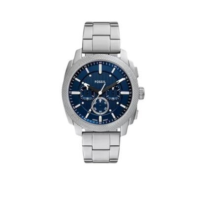 FOSSIL PREMIUM FS6095 METAL (SILVER/BLUE) WRIST WATCH (2025 MODEL)