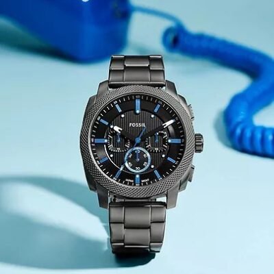 FOSSIL MACHINE CHRONOGRAPH METAL WRIST WATCH (2025)