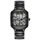 RADO SQUARE AUTOMATIC OPEN HEART CIRAMIC PREMIUM WRIST WATCH