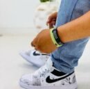 Branded Retro 1 Low Monochrome Splatter White Black