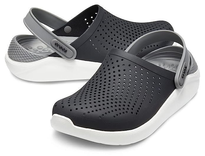 Crocs Men Literide Clog Black and white - Image 2