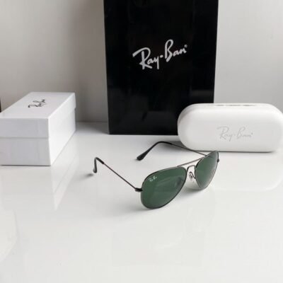 Branded Rb Black Green Aviator Sunglasses Bt (With Original Kit)