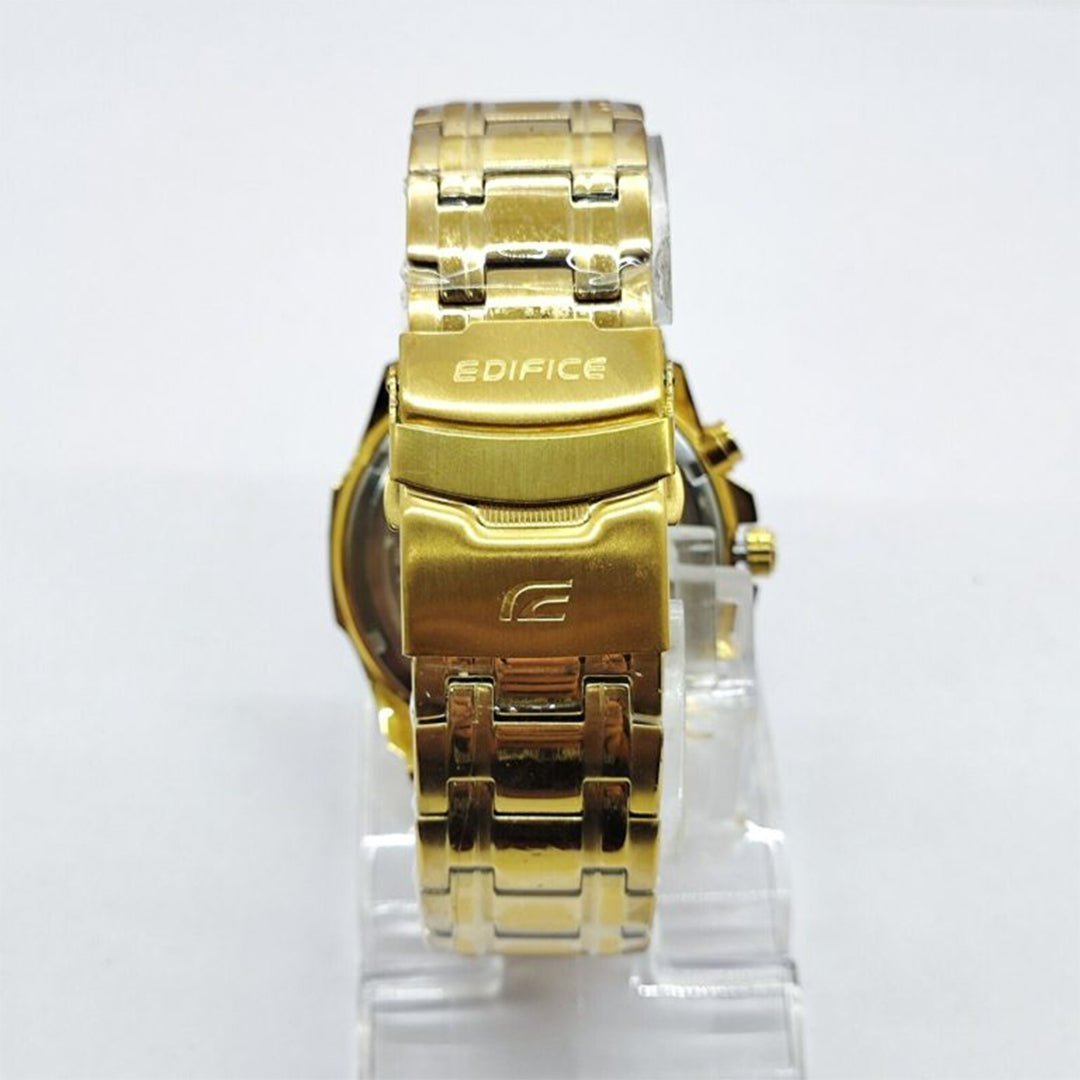 Edifice Gold Black Metal Watch - Image 4
