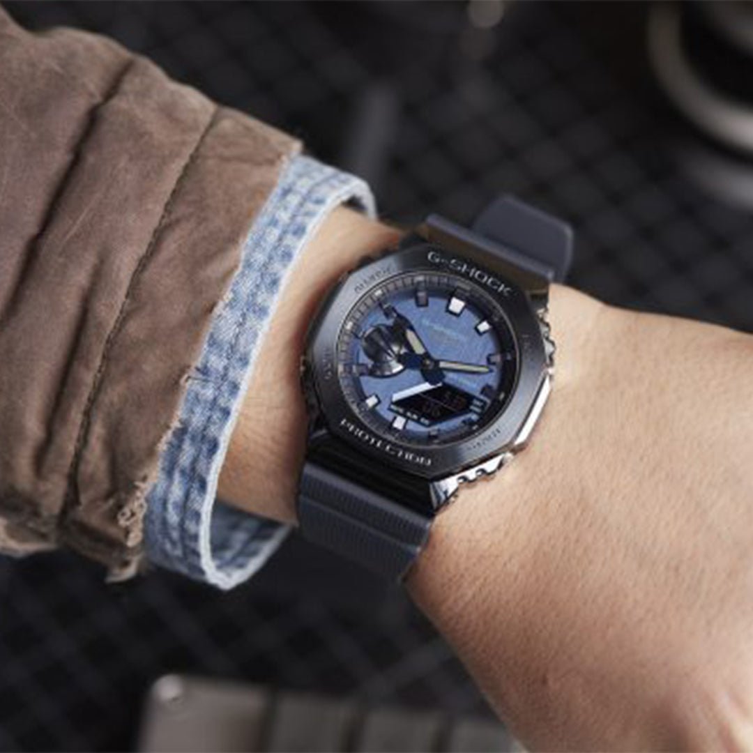 G-shock Gm 2100 Stainless Steel Blue Watch - Image 3