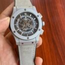 Hublot Grey Leather Belt Watch D