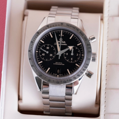 Omega Speedmaster Silver Black Dial Metal