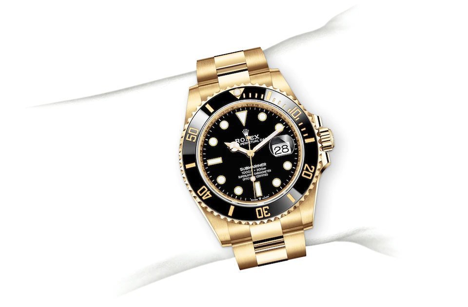 Rolex Submarine yellow gold and a black dial date - Image 2