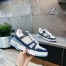 Branded  LV Street Style Trainer Sneakers Blue White With Bill For Mens