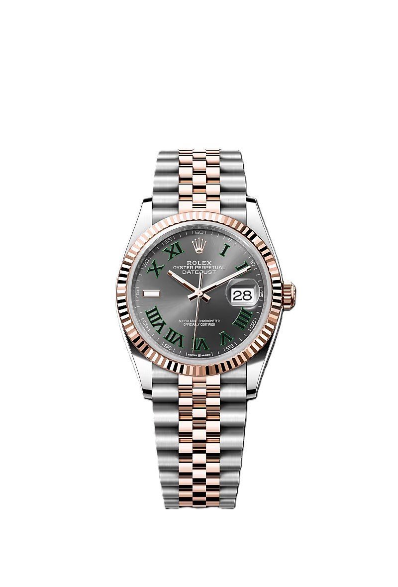 Rolex Datejust Dualtone Grey Dial Metal Watch