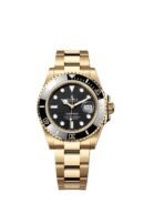 Rolex Submarine yellow gold and a black dial date