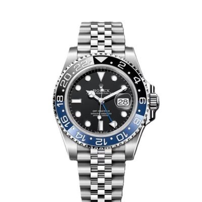 GMT-Master II  blue and black Cerachrom bezel black dial Jubilee bracelet.