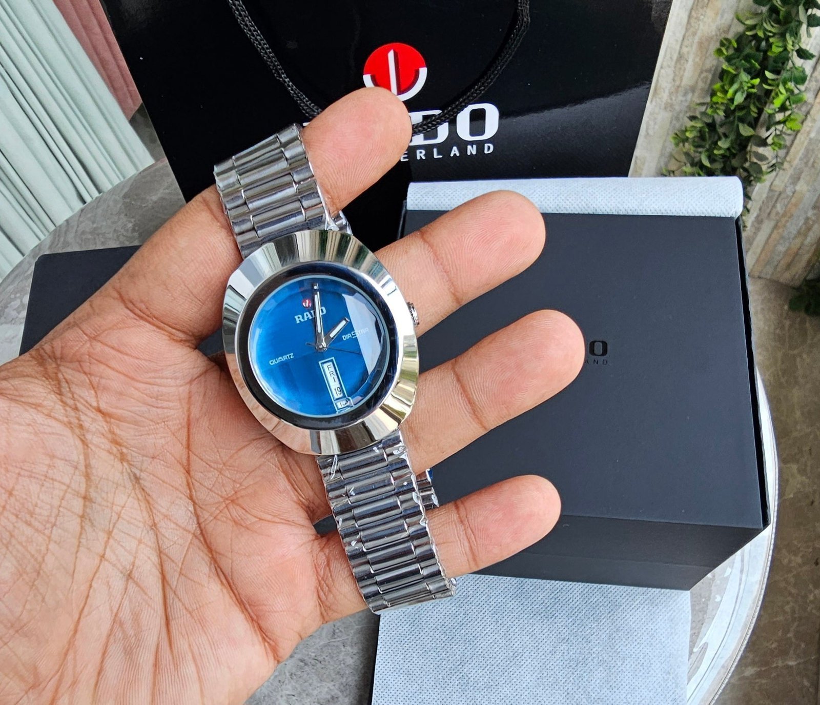 RADO DISTAR SILVER BLUE Metal WATCH - Image 3