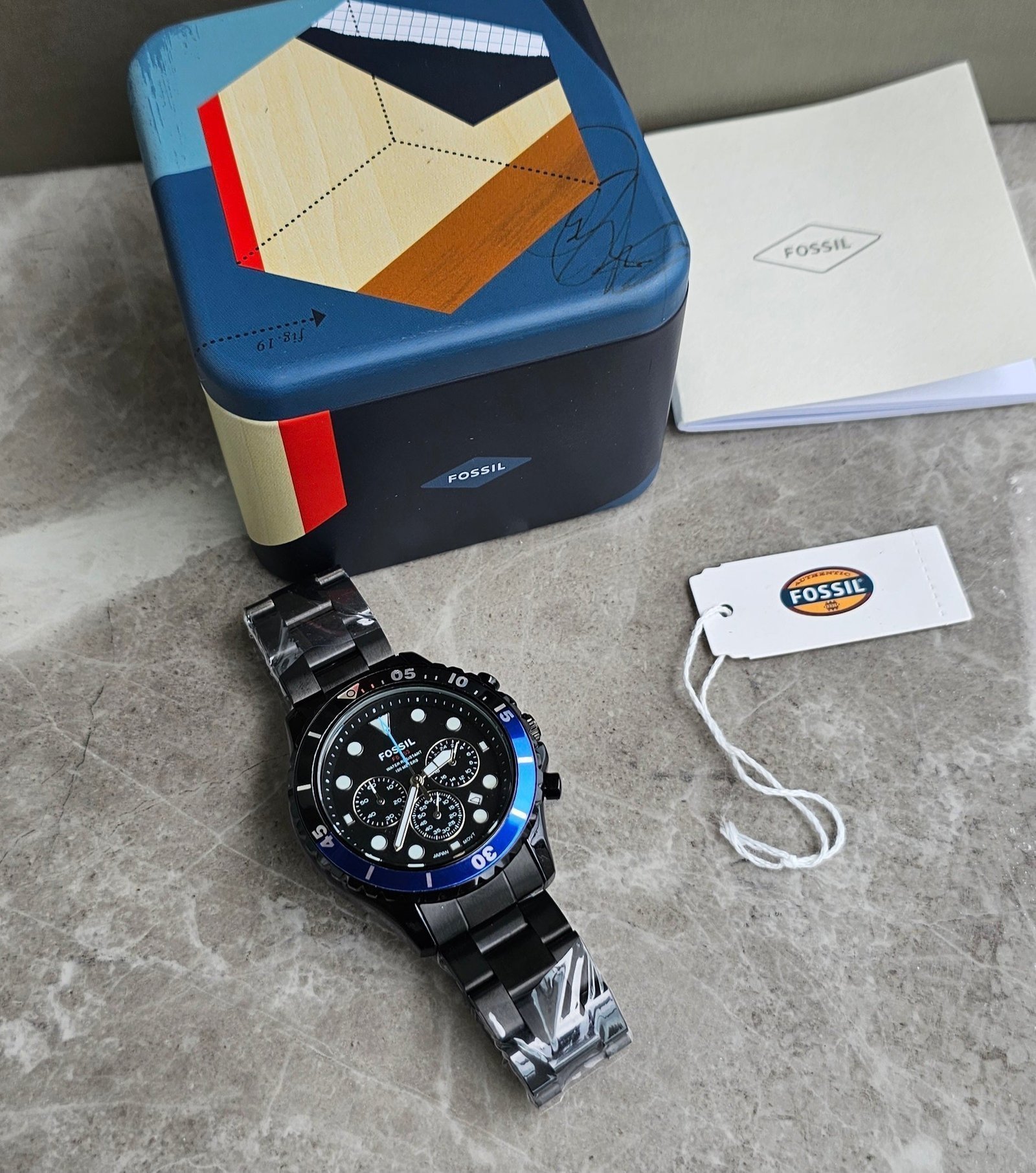 Fossil Fb 03 Black Metal Watch - Image 3