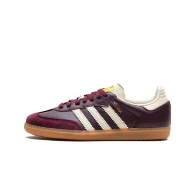 Adidas Samba OG Maroon Gold Metallic